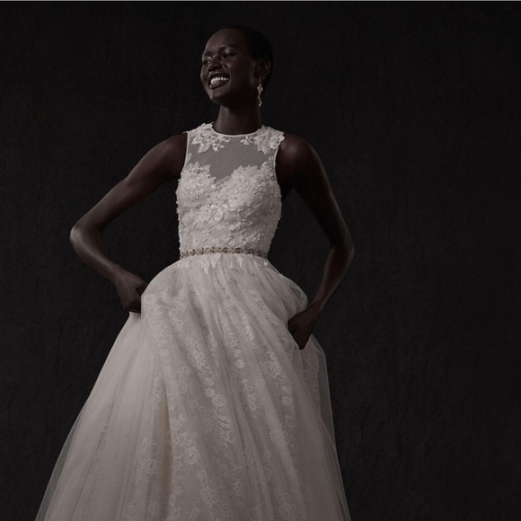 BHLDN Pearl Sash Bridal Lakshmi Belt Wedding - Picture 3 of 8